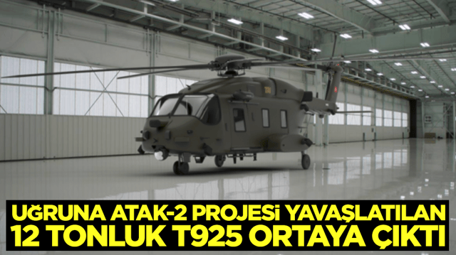 Uğruna ATAK-2 projesi yavaşlatılan 12 tonluk T925 helikopteri ortaya &ccedil;ıktı