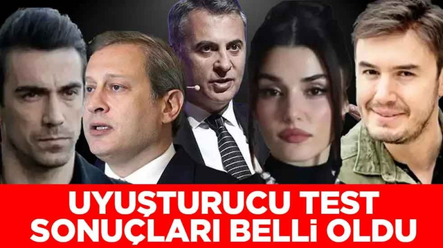 Uyuşturucu test sonu&ccedil;ları belli oldu
