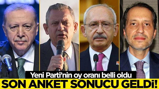 Yeni Parti'nin oy oranı belli oldu! Son anket sonu&ccedil;ları geldi