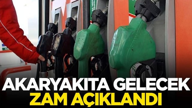 Akaryakıta gelecek zam a&ccedil;ıklandı