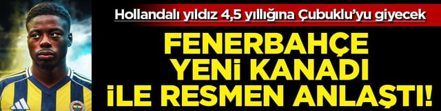 Anthony Musaba, Fenerbah&ccedil;eye evet dedi! 4,5 yıllığına artık &Ccedil;ubuklu'yu giyecek