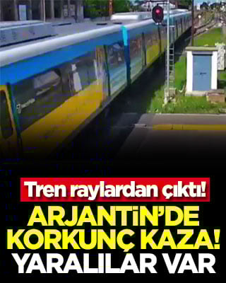 Arjantin’de korkunç kaza! Tren raylardan çıktı! Yaralılar var