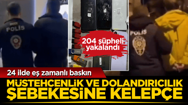 Bakan Yerlikaya duyurdu: Siber çetelere büyük darbe: 204 şüpheli yakalandı