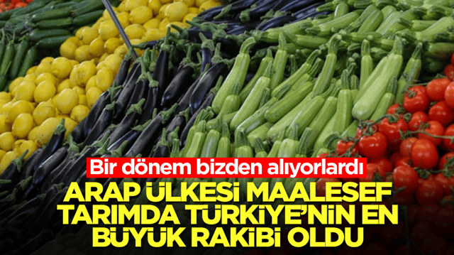 Bir d&ouml;nem bizden alıyorlardı, Arap &uuml;lkesi maalesef T&uuml;rkiye'nin tarımdaki en b&uuml;y&uuml;k rakibi oldu