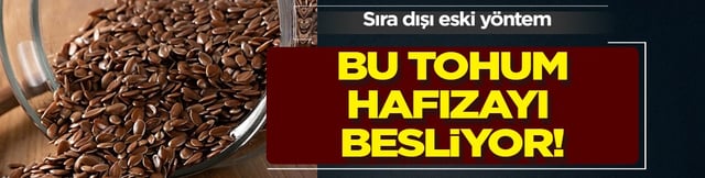 Bitkisel protein bombası: Bu tohum hafızayı besliyor! Keten tohumu bakın ne?