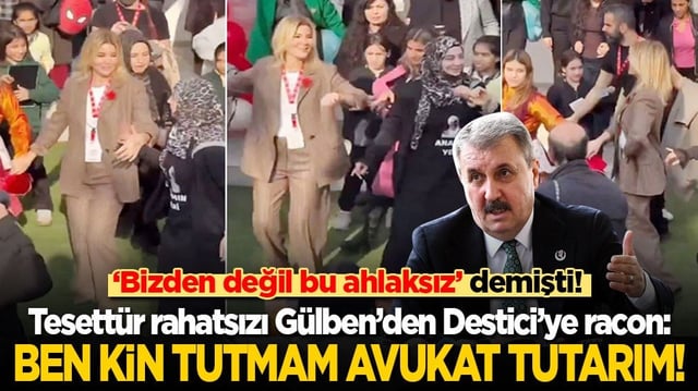 &lsquo;Bizden değil bu ahlaksız&rsquo; demişti! Tesett&uuml;r rahatsızı G&uuml;lben&rsquo;den Destici&rsquo;ye racon: Ben kin tutmam avukat tutarım!