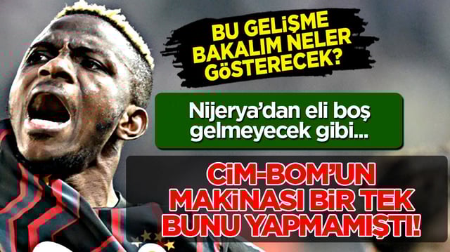 Bomba gelişme... Kararı g&uuml;ndem oldu: Orta saha transferini Osimhen &ccedil;&ouml;zecek!  