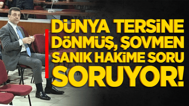 Dünya tersine dönmüş, şovmen sanık hakime soru soruyor!