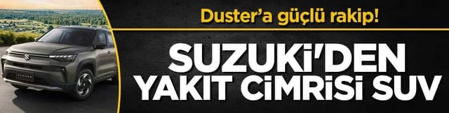 Duster&rsquo;a g&uuml;&ccedil;l&uuml; rakip! Suzuki'den yakıt cimrisi SUV