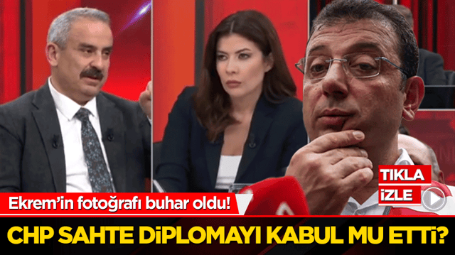 Ekrem'in fotoğrafı buhar oldu! CHP sahte diplomayı kabul mu etti?