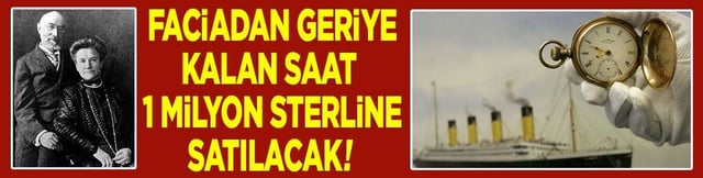 Faciadan geriye kalan saat 1 milyon sterline satılacak
