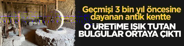 Ge&ccedil;mişi 3 bin yıl &ouml;ncesine dayanıyor! Antik kentte zeytinyağı &uuml;retimine ışık tutan bulgular ortaya &ccedil;ıktı