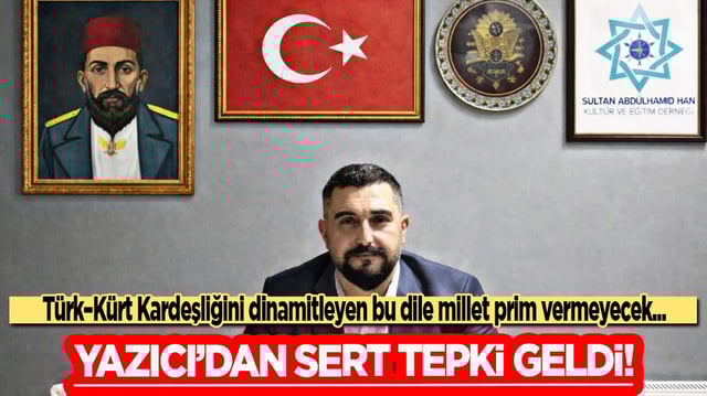 Hadi Oradan! T&uuml;rk&ndash;K&uuml;rt Kardeşliğini dinamitleyen bu dile millet prim vermeyecek...