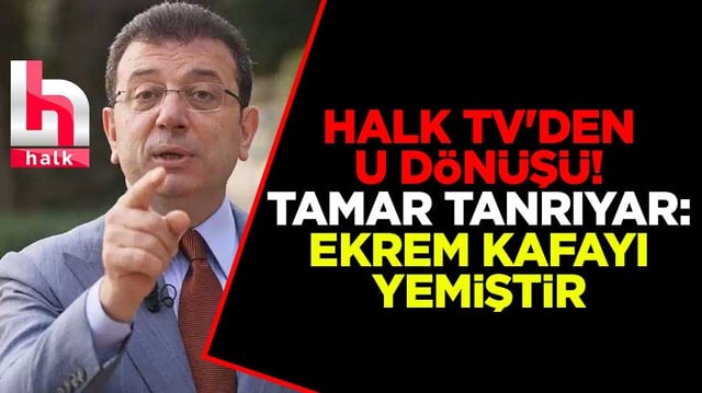 Halk TV'den U d&ouml;n&uuml;ş&uuml;! Tamar Tanrıyar: Ekrem kafayı yemiştir