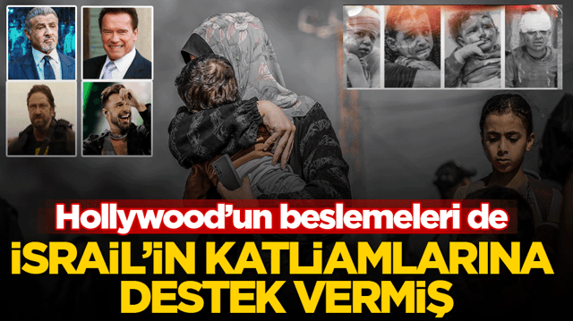 Hollywood&rsquo;un beslemeleri de İsrail'in katliamlarına destek vermiş