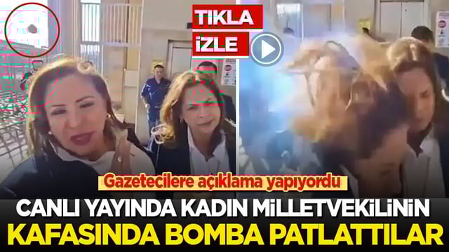 Kadın milletvekilinin kafasında canlı yayında bomba patlattılar
