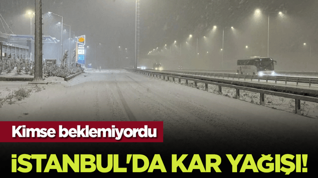 Kimse beklemiyordu: İstanbul'da kar yağışı!
