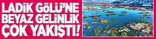 Ladik G&ouml;l&uuml;'ne beyaz gelinlik &ccedil;ok yakıştı