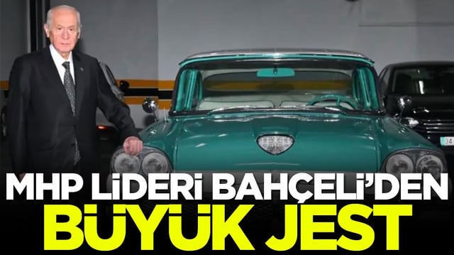 MHP lideri Bah&ccedil;eli&rsquo;den b&uuml;y&uuml;k jest