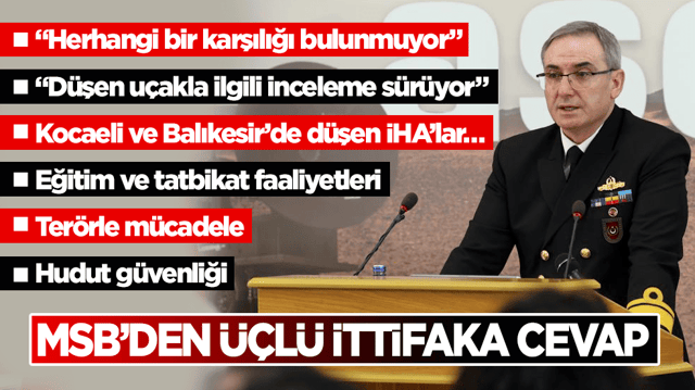 MSB&rsquo;den &ouml;nemli a&ccedil;ıklamalar