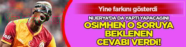 Osimhen'in baskıya karşı gardı sağlam! 4-1'lik maç sonrası net konuştu makina...
