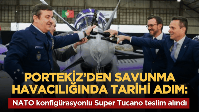 Portekiz&rsquo;den savunma havacılığında tarihi adım: NATO konfig&uuml;rasyonlu Super Tucano teslim alındı