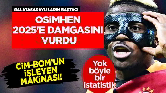 Rakiplerine b&uuml;y&uuml;k şoku yaşattı: Osimhen 2025'e damgasını vurdu: İşte rakamlar