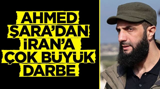 Tahran küplere binecek! Ahmed Şara'dan İran'a çok büyük darbe