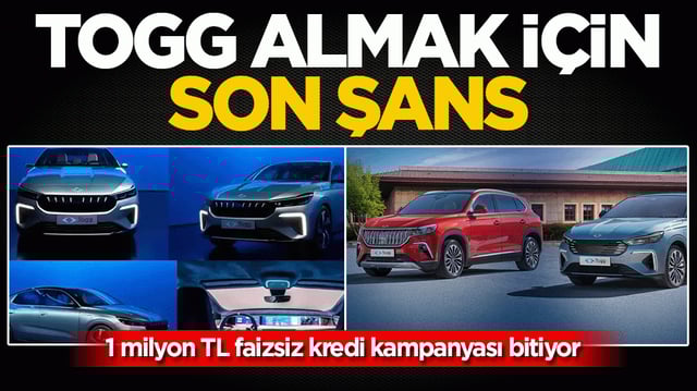 Togg, T10F ve T10X almak i&ccedil;in son şans! Aralık kampanyası bitiyor
