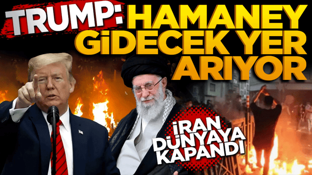 Trump: Hamaney gidecek bir yer arıyor! İran d&uuml;nyaya kapandı