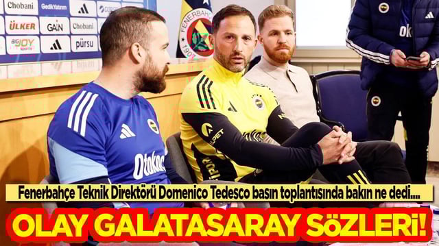 Tüm Türkiye’yi şaşırtan Galatasaray sözleri! Tedesco çok ama çok net konuştu derbi için... 