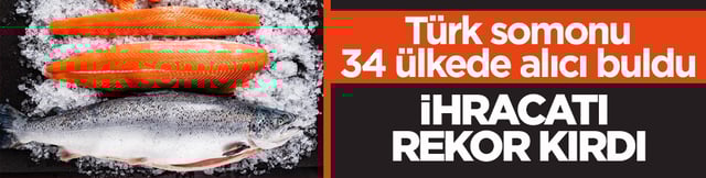 T&uuml;rk somonu 34 &uuml;lkede alıcı buldu! İhracatı 2025'te 520 milyon doları aştı