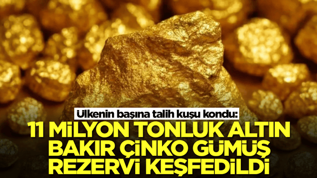 &Uuml;lkenin başına talih kuşu kondu: 11 milyon tonluk altın, bakır, &ccedil;inko ve g&uuml;m&uuml;ş rezervi keşfedildi