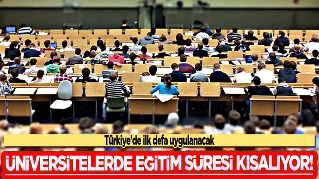 Canlı yayında duyurdu: &Uuml;niversitelerde eğitim s&uuml;resi kısalıyor! T&uuml;rkiye'de ilk defa uygulanacak