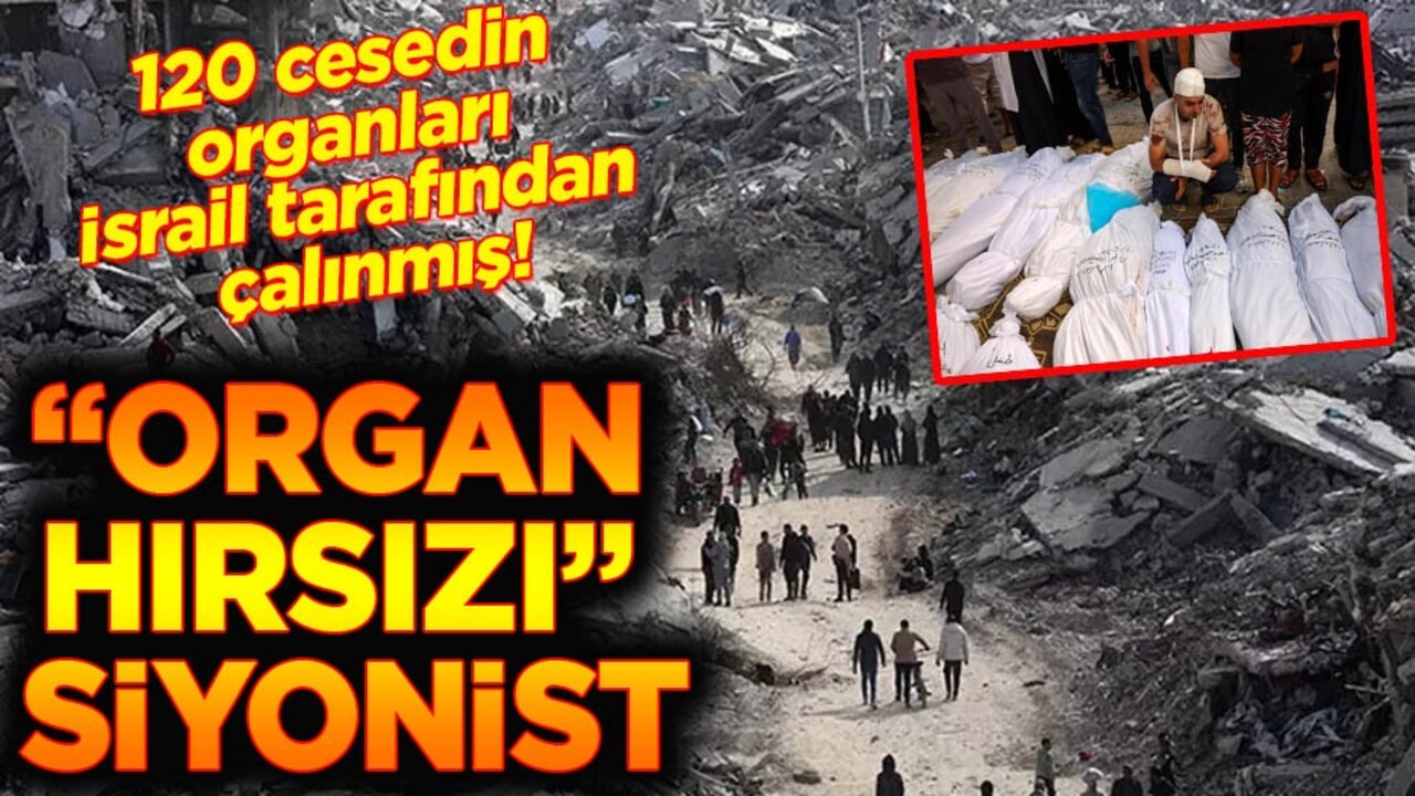 120 cesedin organları İsrail tarafından çalınmış! Organ hırsızı siyonist