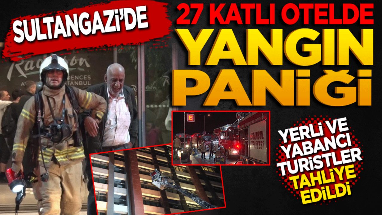 27 katlı otelde yangın paniği