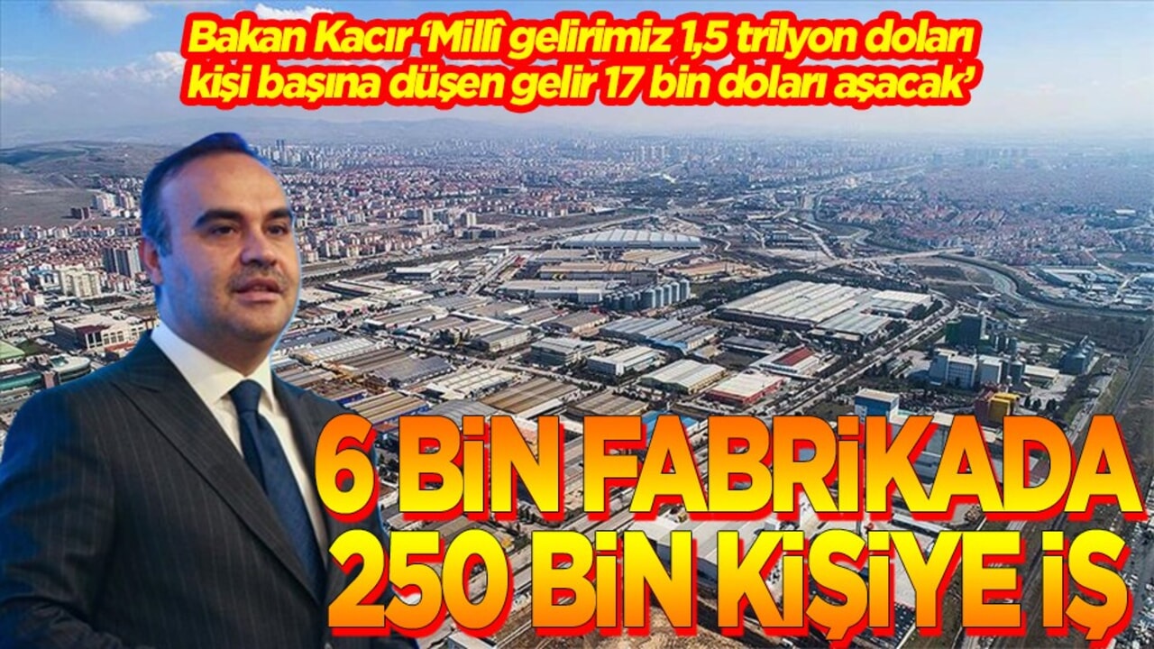 6 bin fabrikada 250 bin kişiye iş