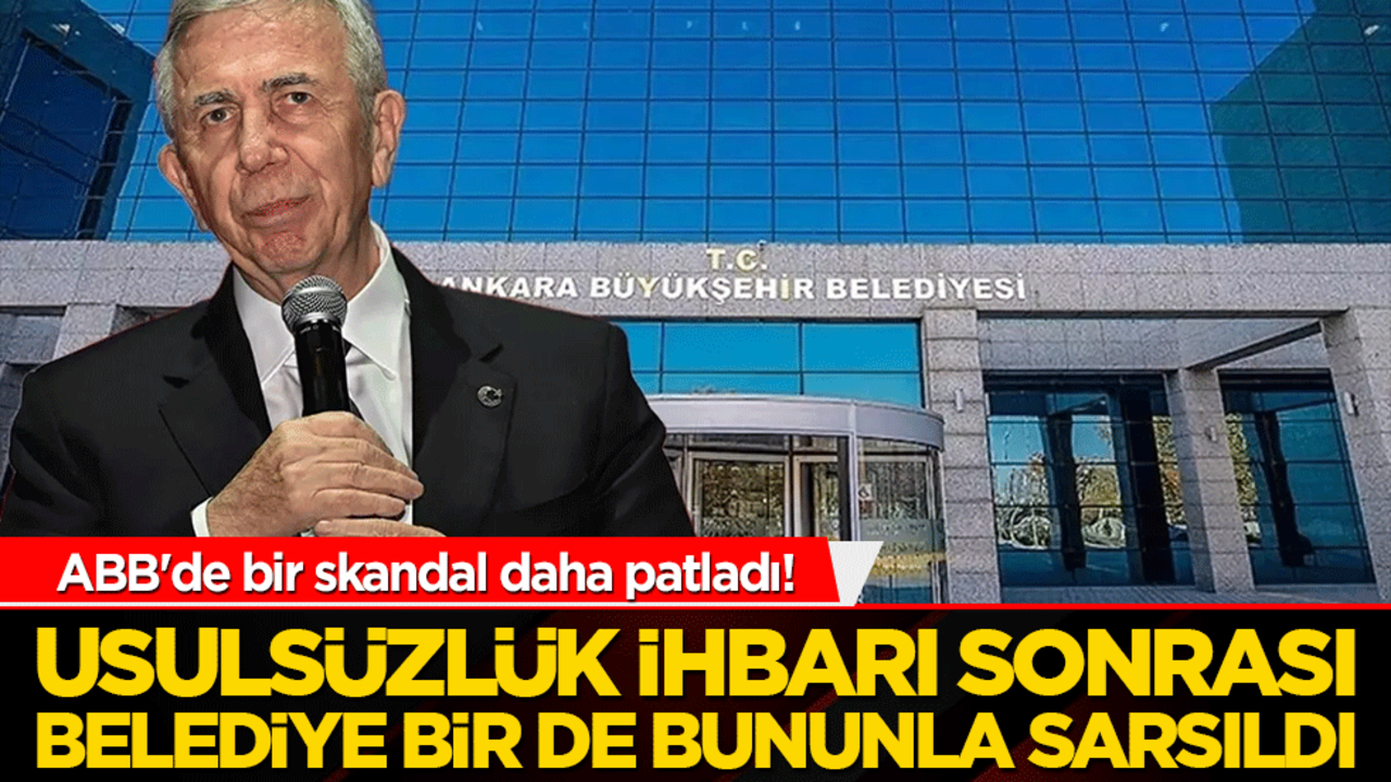 ABB'de skandal Usulsüzlük ihbarı sonrası belediye bir de bununla sarsıldı