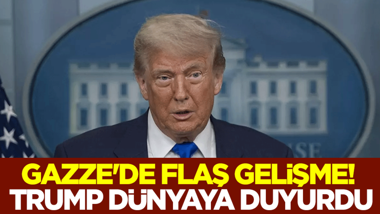 ABD Başkanı Trump'tan dünyaya Gazze duyurusu