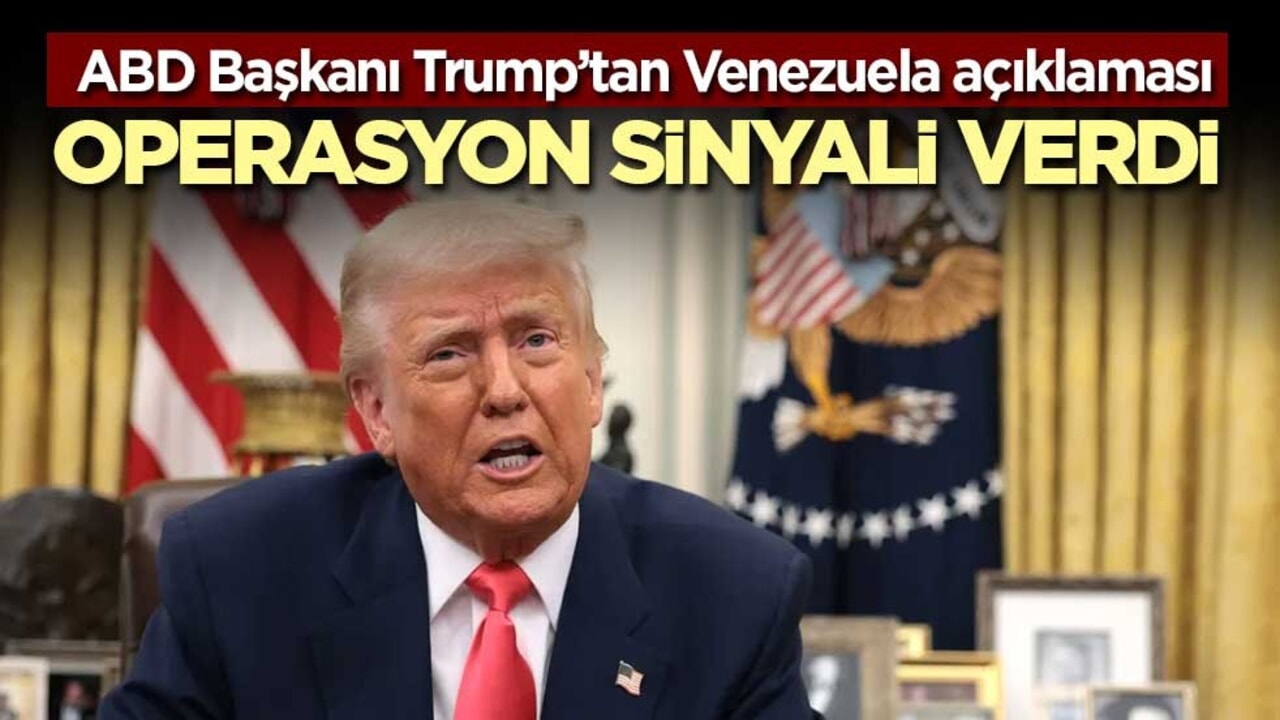ABD Başkanı Trump’tan Venezuela yorumu! Operasyon sinyali verdi