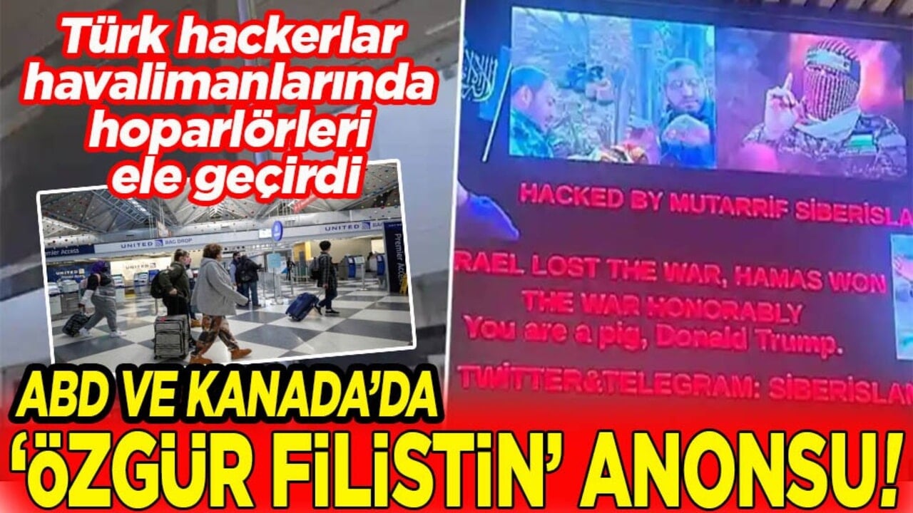 ABD ve Kanada’da "Özgür Filistin" anonsu!