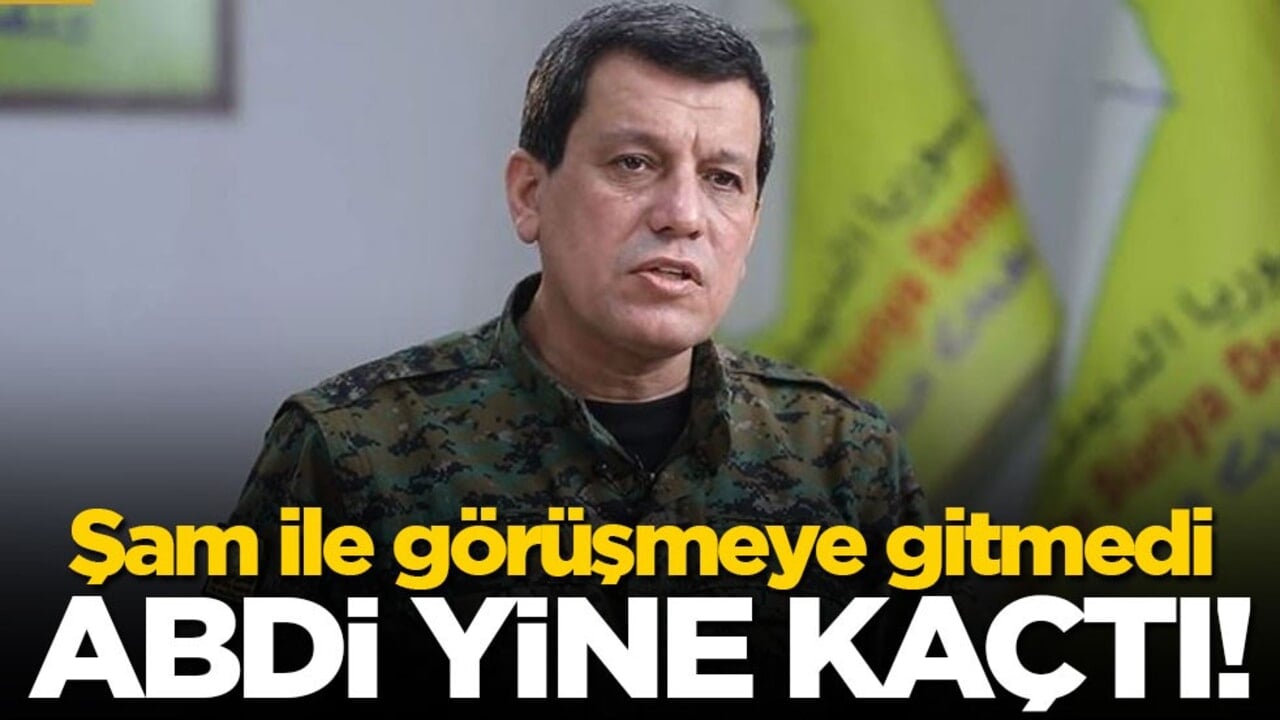 Abdi yine kaçtı! Şam ile görüşmeye gitmedi