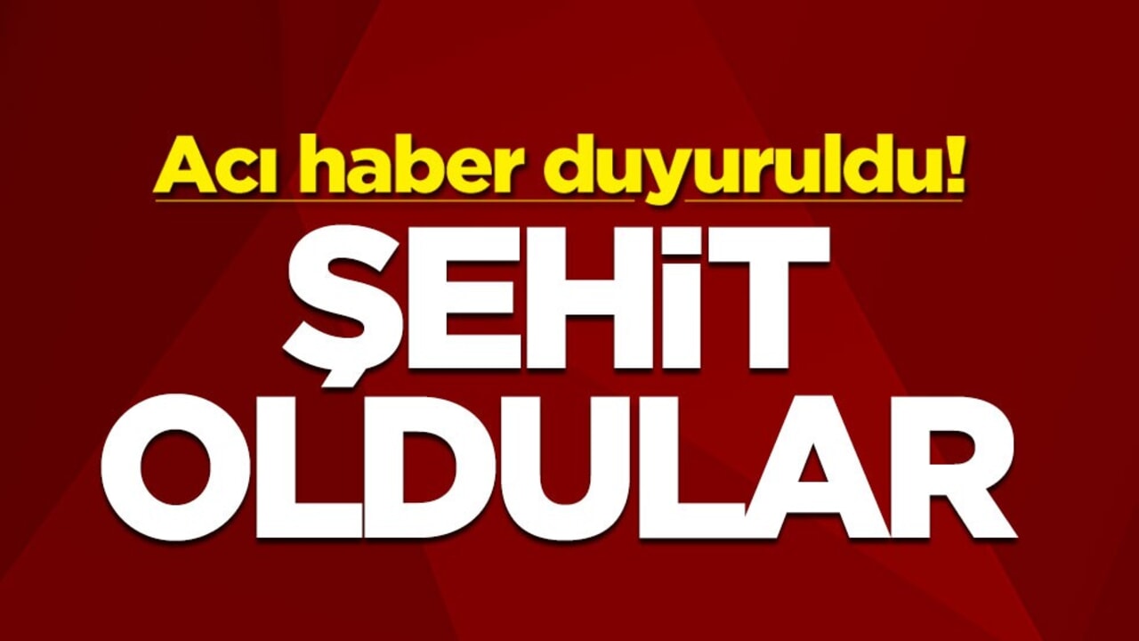 Acı haber duyuruldu! Şehit oldular