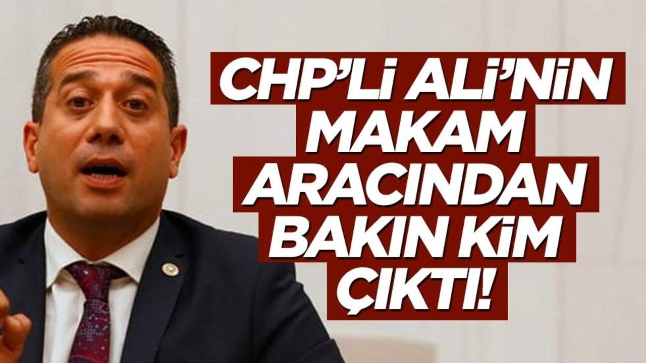 Ali Mahir’in makam aracından bakın kim çıktı!