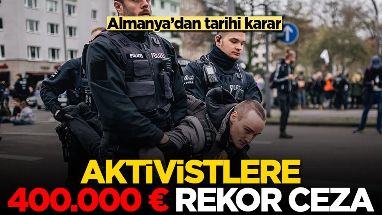 Almanya'da emsal karar: Havalimanını kilitleyen aktivistlere 400 bin euro tazminat cezası