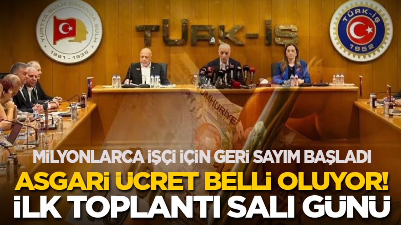Asgari ücret belli oluyor! İlk toplantı salı günü…