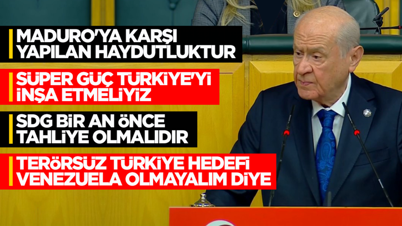 Bahçeli'den Venezuela açıklaması: ABD'nin yaptığı haydutluk