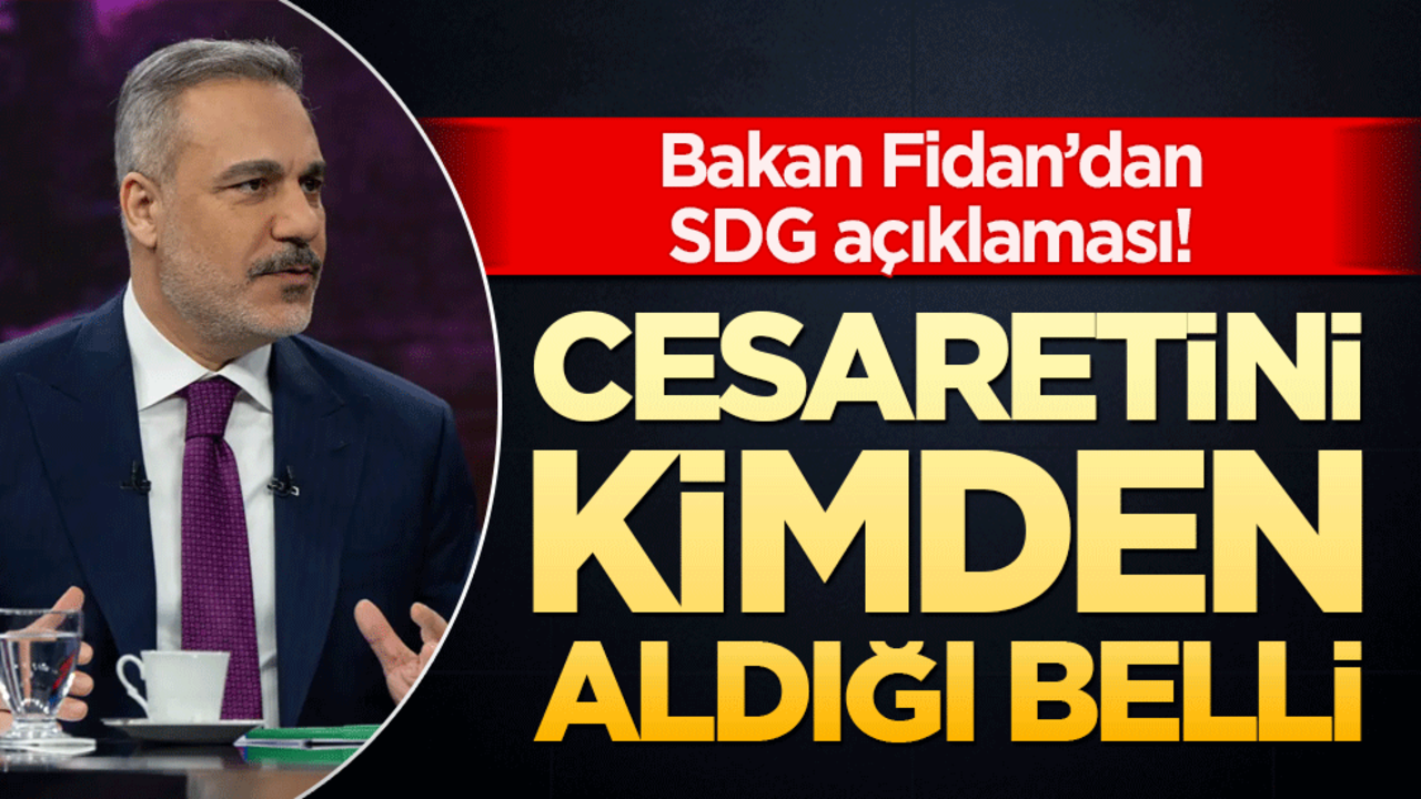 Bakan Fidan’dan SDG açıklaması! İsrail vurgusu dikkat çekti