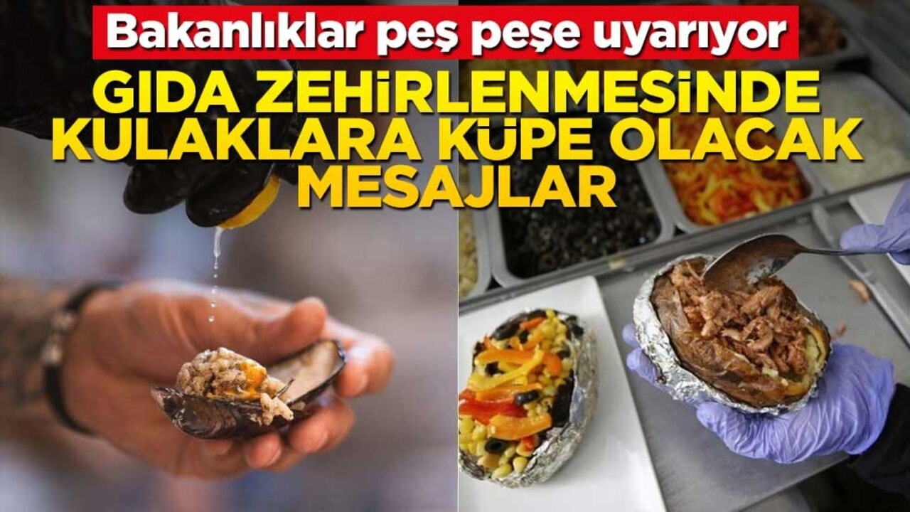 Bakanlıklar peş peşe uyarıyor! Gıda zehirlenmesinde kulaklara küpe olacak mesajlar