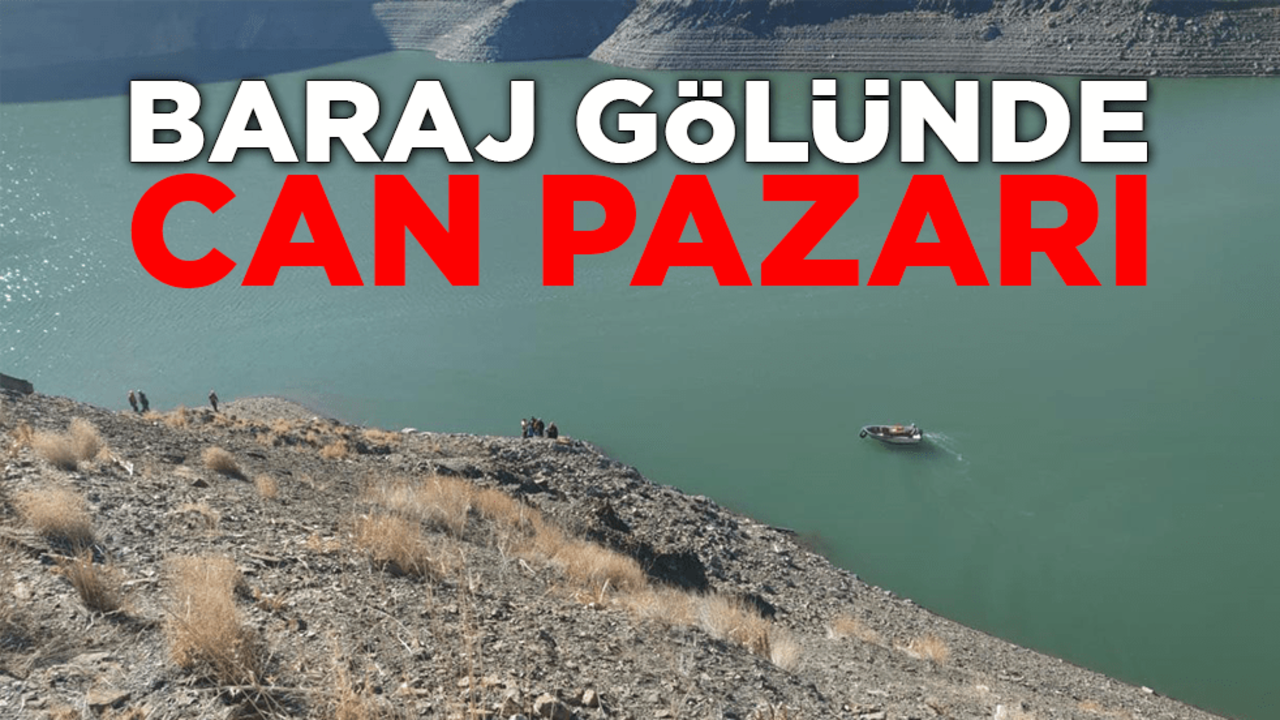 Baraj gölünde can pazarı! 3 kişinin bulunduğu araç Zernek Barajı'na düştü